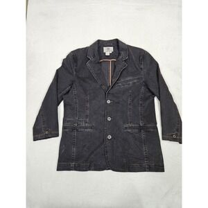 The Territory Ahead Men's Large Sportsman Jacket Charcoal Gray Chore Vtg